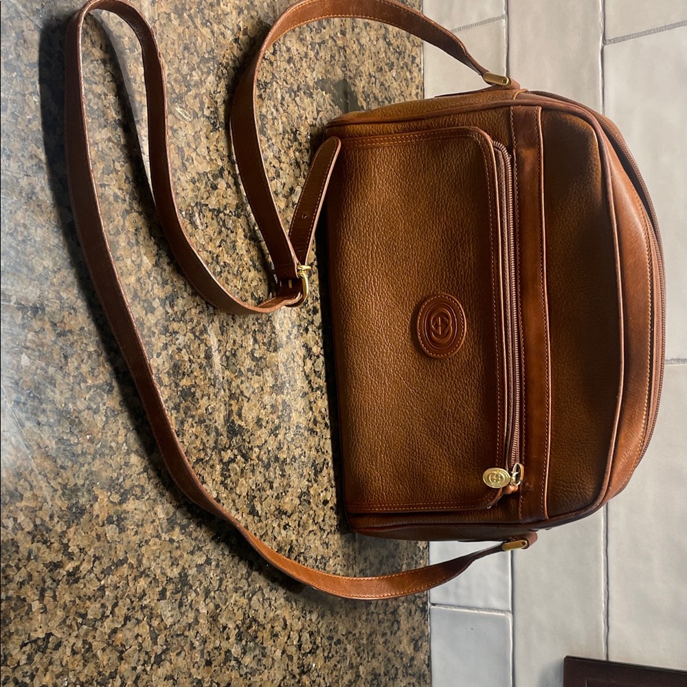 Vintage Gucci Leather Shoulder Bag